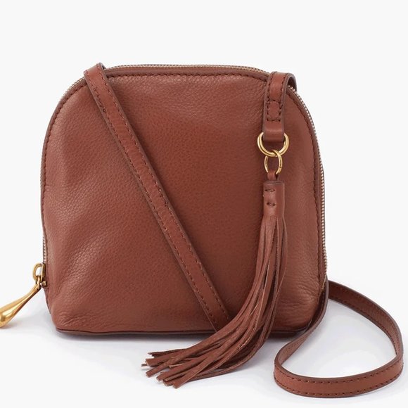 NWT New Hobo Nash CrossbodyToffee Leather Retired Rare